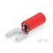 Te Connectivity Fork Terminal, #6 Stud Size, 16 AWG, 600 V, Vinyl Insulated, Red 320665 - alternate 1
